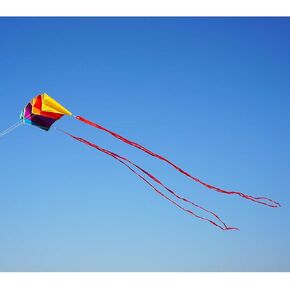 Besra Colorful Parafoil Kite with Long Tail Easy to Fly Outdoor Fun Sports in Kuwait