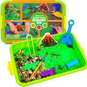 Made By Me Explore + Create Sea Life Sensory Bin، صناديق ممتعة للأطفال الصغار 1-3، ألعاب لمسية الكل في واحد، تعلم من خلال اللعب ألعاب محرك دقيقة فريدة من نوعها وتجربة FIN-Tastic in Kuwait
