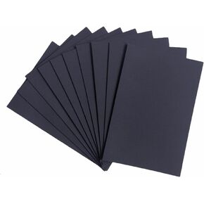 MAIMOUFIN 10Sheets Sanded Pastel Paper for Artists,15.4"X10.7"Black Pastel Paper for Dry,Wet Painting Sanded Art Paper for Pastels Pencils & Charcoal Soft Oil Pastels (Black) in Kuwait