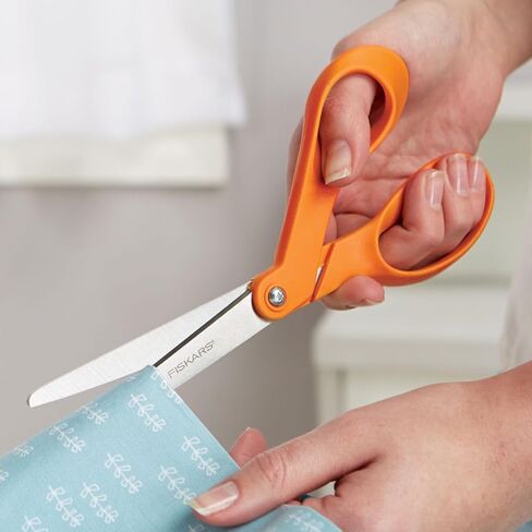 Fiskars 5" Orange-Handled Micro-Tip Fabric Scissors, No. 5 in Kuwait