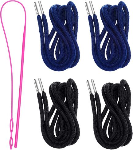 Jetec 4 Pack Drawstring Cords Replacement Drawstrings, Black in Kuwait