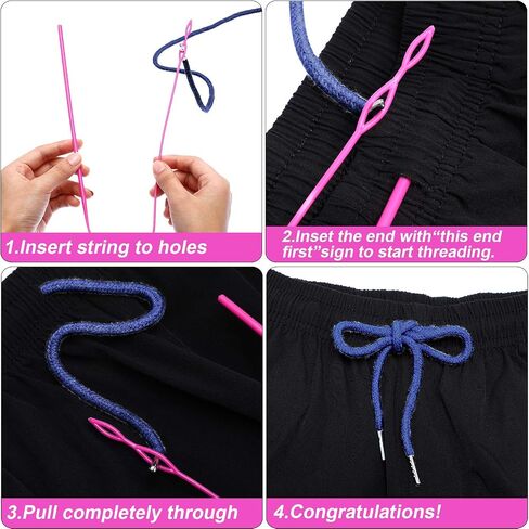 Jetec 4 Pack Drawstring Cords Replacement Drawstrings, Black in Kuwait