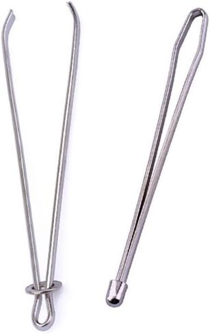 2 قطعة بودكين ثريدز معدنية سهلة سحب الرباط الخيط مع ملقاط لأستك الخياطة الملحقات DIY أداة مرونة الحبل الحبل المشبك المشبك الذاتي إغلاق اللقاط in Kuwait