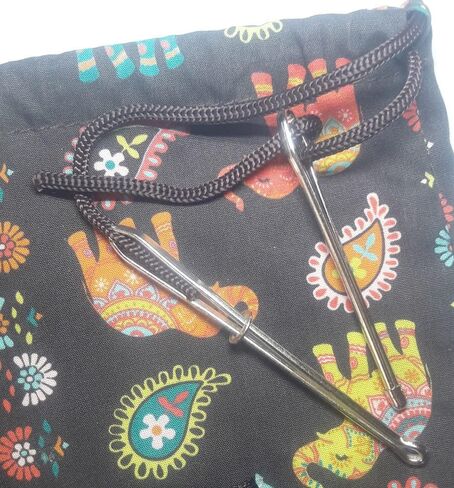 2 قطعة بودكين ثريدز معدنية سهلة سحب الرباط الخيط مع ملقاط لأستك الخياطة الملحقات DIY أداة مرونة الحبل الحبل المشبك المشبك الذاتي إغلاق اللقاط in Kuwait