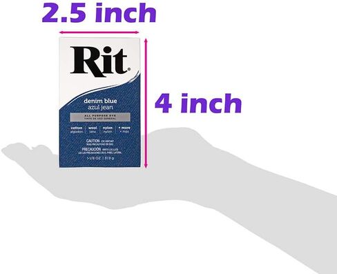 All Purpose Concentrated Rit Dye Powder Single Pack for Clothing, Décor, and Crafts – Navy Blue in Kuwait