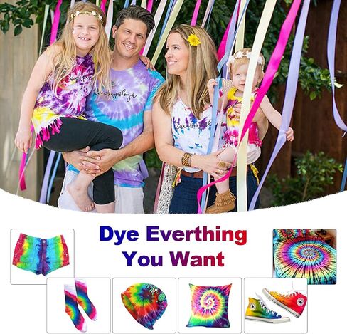 YRYM HT Tie Dye Powder Refills 400g, 20 Vibrant Vivid Colors in Saudi Arabia