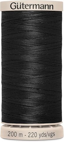 Gutermann Quilting Thread 220yd, Black in Saudi Arabia
