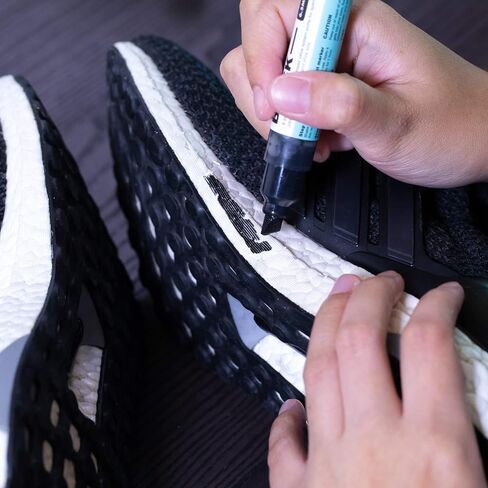 Wilkins Premium Midsole Marker for Customization Paint on Leather, Suede, Fabric and Soft Foam for 2-4 Pair of Shoes (Black) in Saudi Arabia
