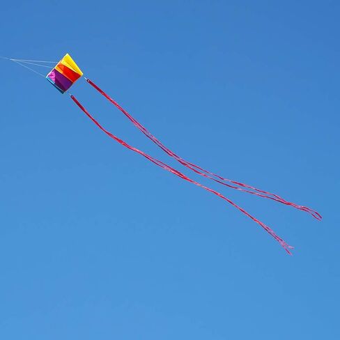 Besra Colorful Parafoil Kite with Long Tail Easy to Fly Outdoor Fun Sports in Saudi Arabia