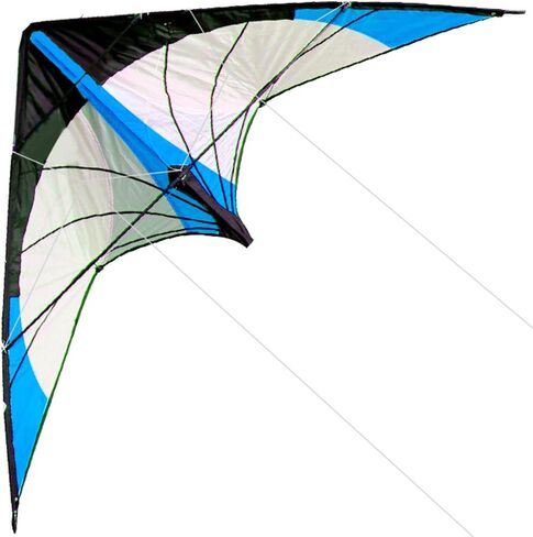 HENGDA KITE-Upgrade Star Rhyme 48 بوصة خط مزدوج طائرة ورقية للأطفال والكبار، الرياضات الخارجية، طائرة ورقية رياضية للشاطئ والمرح، مقبض، خط، وحقيبة متضمنة in Kuwait