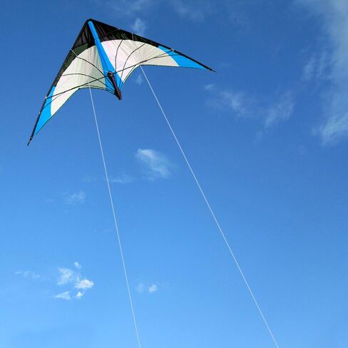 HENGDA KITE-Upgrade Star Rhyme 48 بوصة خط مزدوج طائرة ورقية للأطفال والكبار، الرياضات الخارجية، طائرة ورقية رياضية للشاطئ والمرح، مقبض، خط، وحقيبة متضمنة in Kuwait