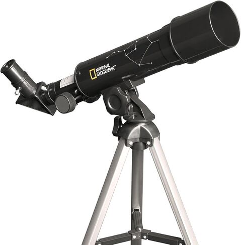 اكسبلور ساينتيفيك تلسكوب 50 ملم للاطفال من ناشيونال جيوغرافيك - تلسكوب محمول للاطفال مع حامل ثلاثي القوائم صغير الحجم - تلسكوبات للمبتدئين في علم الفلك in Kuwait