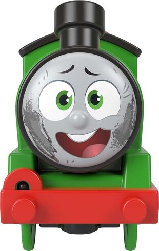 Thomas & Friends Motorized Toy Train Talking Percy Engine with Phrases & Sounds Plus Harold the Helicopter for Ages 3+ Years in Kuwait