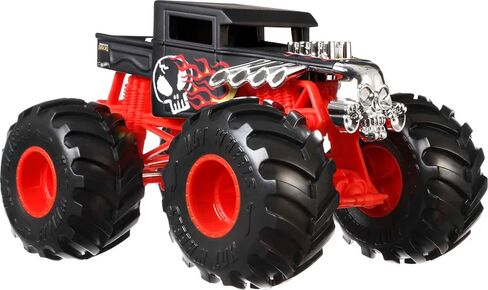 Hot Wheels Monster Trucks, Oversized Monster Truck Bone Shaker, 1:24 Scale Die-Cast Toy Truck with Giant Wheels and Cool Designs in Saudi Arabia
