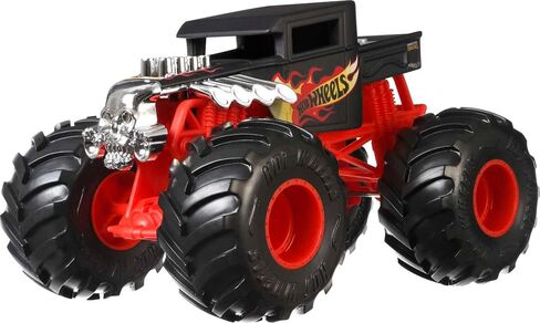 Hot Wheels Monster Trucks, Oversized Monster Truck Bone Shaker, 1:24 Scale Die-Cast Toy Truck with Giant Wheels and Cool Designs in Saudi Arabia