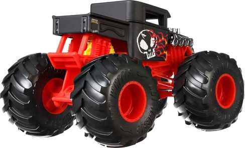 Hot Wheels Monster Trucks, Oversized Monster Truck Bone Shaker, 1:24 Scale Die-Cast Toy Truck with Giant Wheels and Cool Designs in Saudi Arabia