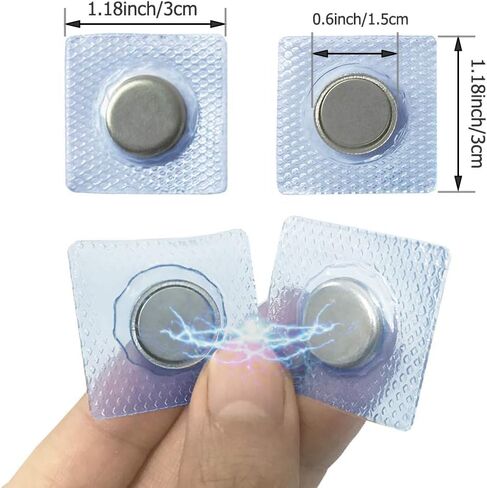 16Pcs Hidden Sew Magnetic Snap,Invisible Magnets Sew in PVC in Kuwait