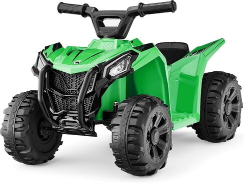 Best Choice Products 6V Kids Ride On Toy, 4-Wheeler Quad ATV Play Car w/ 1.8MPH Max Speed, Treaded Tires, Rubber Handles, Push-Button Accelerator - Black in Saudi Arabia