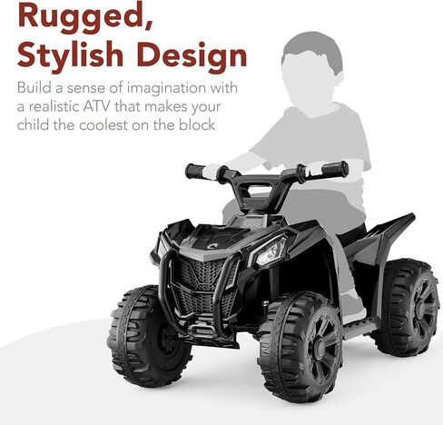 Best Choice Products 6V Kids Ride On Toy, 4-Wheeler Quad ATV Play Car w/ 1.8MPH Max Speed, Treaded Tires, Rubber Handles, Push-Button Accelerator - Red in Saudi Arabia