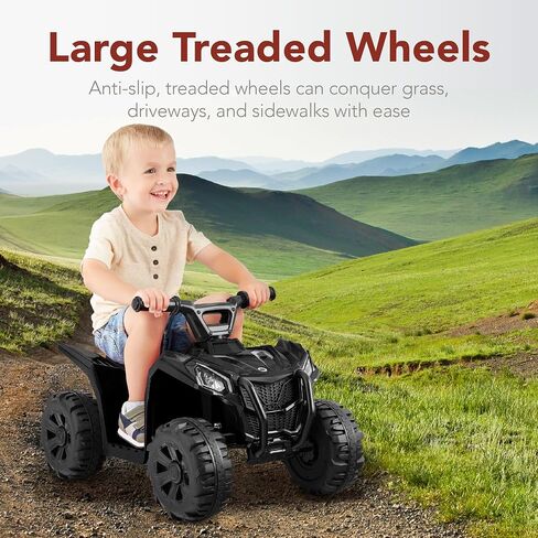 Best Choice Products 6V Kids Ride On Toy, 4-Wheeler Quad ATV Play Car w/ 1.8MPH Max Speed, Treaded Tires, Rubber Handles, Push-Button Accelerator - Red in Saudi Arabia