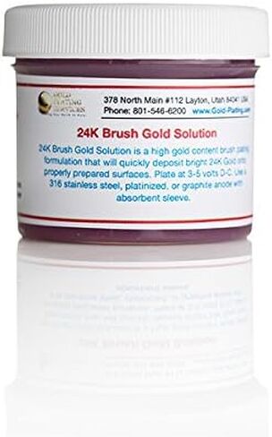 8 oz Gel 24k Gold Plating Solution - Brush Gold, The Fastest, Most Durable, Best Value, Most Consistent Gold Solution from The Most Trusted Name in The Industry Instant Results in Kuwait