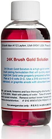 8 oz Gel 24k Gold Plating Solution - Brush Gold, The Fastest, Most Durable, Best Value, Most Consistent Gold Solution from The Most Trusted Name in The Industry Instant Results in Kuwait