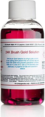 8 oz Gel 24k Gold Plating Solution - Brush Gold, The Fastest, Most Durable, Best Value, Most Consistent Gold Solution from The Most Trusted Name in The Industry Instant Results in Kuwait