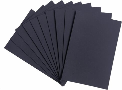 MAIMOUFIN 10Sheets Sanded Pastel Paper for Artists,15.4"X10.7"Black Pastel Paper for Dry,Wet Painting Sanded Art Paper for Pastels Pencils & Charcoal Soft Oil Pastels (Black) in Kuwait