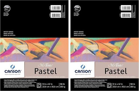 2-Pack - Mi-Teintes Pastel Pad, Assorted Colors 9" x 12" Fold Over in Saudi Arabia