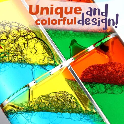 فقاعات الحركة السائلة - مؤقت سائل حسي 3 عبوات، ألعاب حسية للتوحد للأطفال البالغين، لعبة الساعة الرملية الفعالة لتخفيف التوتر، لوازم الزاوية الهادئة، مصباح الحمم البركانية للأطفال، ديكور مكتب المكتب in Kuwait