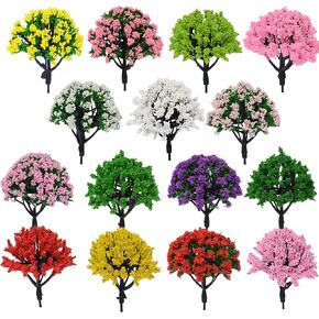 Cayway 40 PCS Model Bamboo Trees, 2 Size Green Plastic Bamboo Trees for Home Decoration, Miniature Landscape, Landform Diorama Project (2.4 inch –3.1inch) in Saudi Arabia