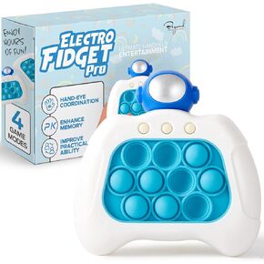 Fast Push Game | Pop It Game Light Up Fidget Toy | The Fidget Game | Quick Push Bubble Game for Educational and Memory Growth | Speed Push Pop Game Push Game Fidget Toy (Blue Astronaut)