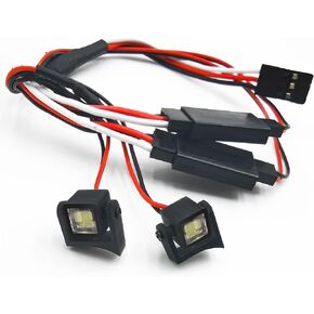 مصباح كشاف LED مربع 1/24 بجهاز تحكم عن بعد لسيارة اكسيال Scx24 AXI00001 AXI00002 B-17 AXI00005 من ارفيوي in Kuwait