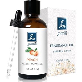 Peach Fragrance Oil, Perfume Oil, Home Scent Oil for Soaps, Candle Making, Dryer Balls, Diffusers, Laundry, Slime -1 oz /30ml