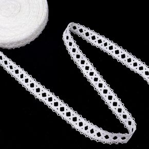 ZNZAKKA White Venice Lace Trim Europe Floral Lace Trim Embroidery Lace Ribbon (3 Yards x 4.7 Inch)