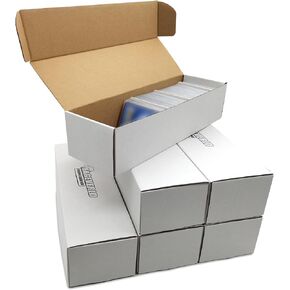 Trading Card Storage Box for Toploader, 8 Count Card Storage Box Holds 1200 Sports & Trading Card Top loaders, Fits Baseball, Football, Basketball Cards