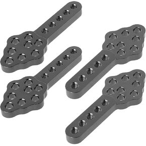 4Pcs Metal CNC RC Car Shock Absorber Mount Adjust Height Angle Stand for Axial SCX10 90046 D90 D110 SCX10III RC Crawler (Black) in Kuwait