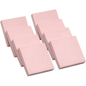 8 Pcs 2"x2" Pink Rubber Carving Blocks for Stamp Soft Rubber Crafts, Soft and Easy to Carve (Square)
