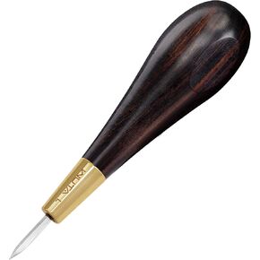 WUTA خياطة Awl الماس شكل Awl خشب الأبنوس بلاكوود مقبض الجلود الحرفية الخياطة Awl مجموعات أدوات الخياطة اليدوية DIY خياطة تفتق، 3 مم 1 قطعة in Kuwait