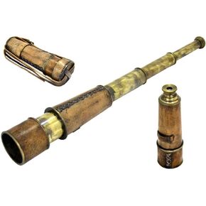 تيليسكوب بحري عتيق من النحاس من نوتيكالمارت - الطول 45.72 سم in Kuwait