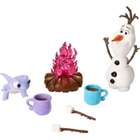 Mattel Disney Frozen Toys, Olaf and Bruni Figures and 5 Campfire Accessories Inspired by Disney Frozen 2 Movie, Gifts for Kids in Saudi Arabia