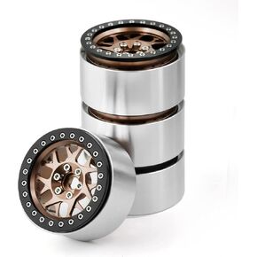 2.2" Aluminum Alloy RC Rim 4pcs 65mm Beadlock Wheels Rims 12mm Hex Fit for 1/10 Scale RC Crawler Axial Wraith RR10 SCX10 90046 TRX4 TRX6 in Kuwait