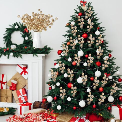 Censen 24 حزم الثلج متجمد التوت الأحمر الاصطناعي ينبع 8 بوصة ثلجي عيد الميلاد الأحمر رذاذ يختار فروع التوت هولي لشجرة عيد الميلاد الديكور عطلة DIY الحرف الحلي ديكور المنزل (الأزرق) in Kuwait