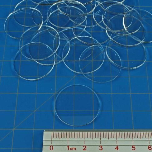 LITKO Clear Round Miniature Bases | 1.5mm Thick | Circular Figure Stands for Wargaming Boardgaming and Collectible Figures (25 Count Pack, 25mm) in Kuwait