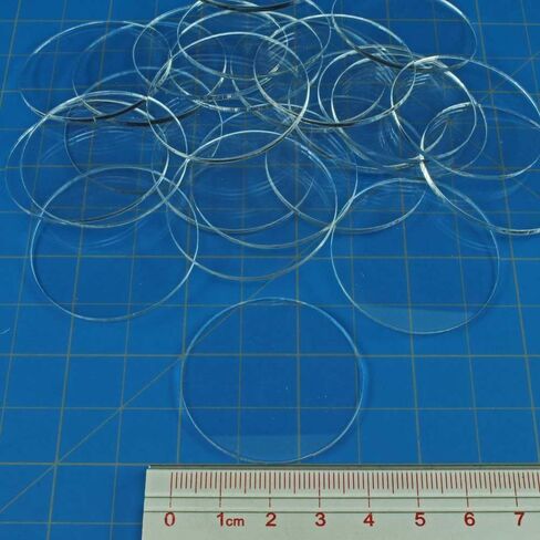 LITKO Clear Round Miniature Bases | 1.5mm Thick | Circular Figure Stands for Wargaming Boardgaming and Collectible Figures (25 Count Pack, 25mm) in Kuwait