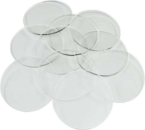 LITKO Clear Round Miniature Bases | 1.5mm Thick | Circular Figure Stands for Wargaming Boardgaming and Collectible Figures (25 Count Pack, 25mm) in Kuwait