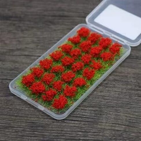 Dgdhf 140 Pcs Flower Cluster Flower Vegetation Groups Grass Tufts Static Scenery Model DIY Miniature for Train Landscape Railroad Scenery Sand Military Layout Model War Gaming Terrain in Saudi Arabia