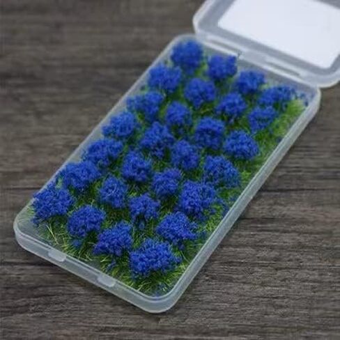 Dgdhf 140 Pcs Flower Cluster Flower Vegetation Groups Grass Tufts Static Scenery Model DIY Miniature for Train Landscape Railroad Scenery Sand Military Layout Model War Gaming Terrain in Saudi Arabia