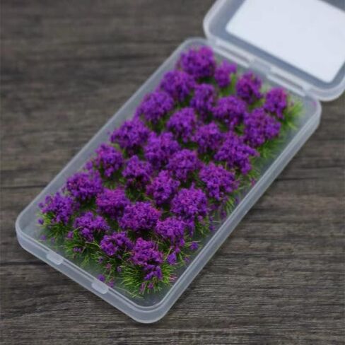 Dgdhf 140 Pcs Flower Cluster Flower Vegetation Groups Grass Tufts Static Scenery Model DIY Miniature for Train Landscape Railroad Scenery Sand Military Layout Model War Gaming Terrain in Saudi Arabia