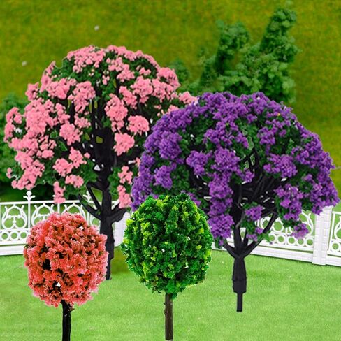Cayway 40 PCS Model Bamboo Trees, 2 Size Green Plastic Bamboo Trees for Home Decoration, Miniature Landscape, Landform Diorama Project (2.4 inch –3.1inch) in Kuwait